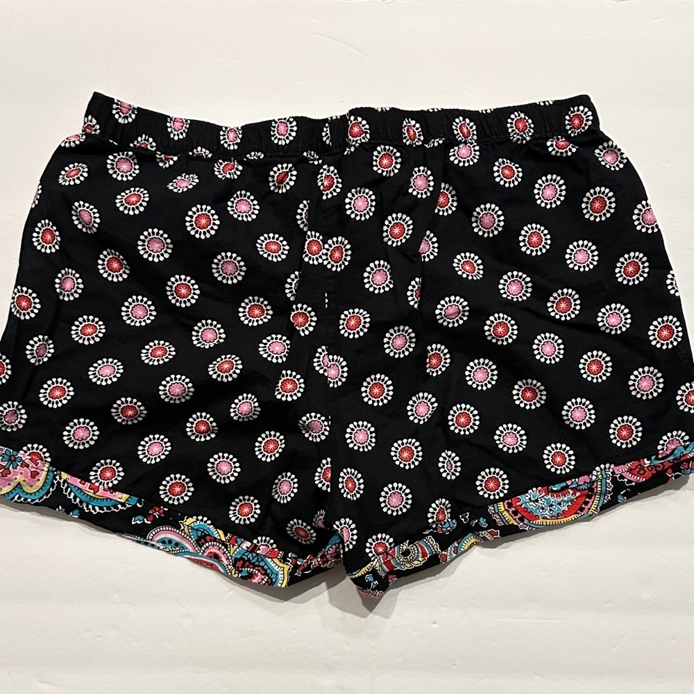 Vera Bradley Black and Pink Patterned Women's Sleep PJ lounge Shorts Size S - Picture 8 of 10